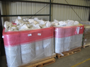 LOT (40) MATS, 36" X 105' X 1/8" THK SIZE, RUBBER MATERIAL. FLOOR MAT (W-44) LOADING & HANDLING FEE $30-